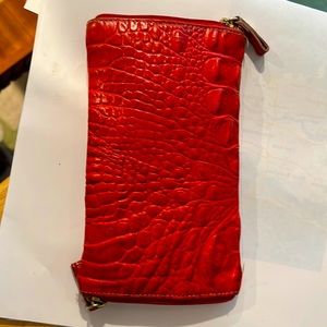 Brahmin Alligator Embossed Genuine Leather Double Glasses Case